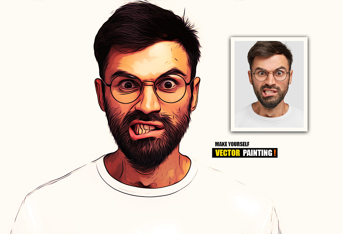 Cartoon Oil Painting, an Action Add-On by DesignCave (Photo 5 of 5)