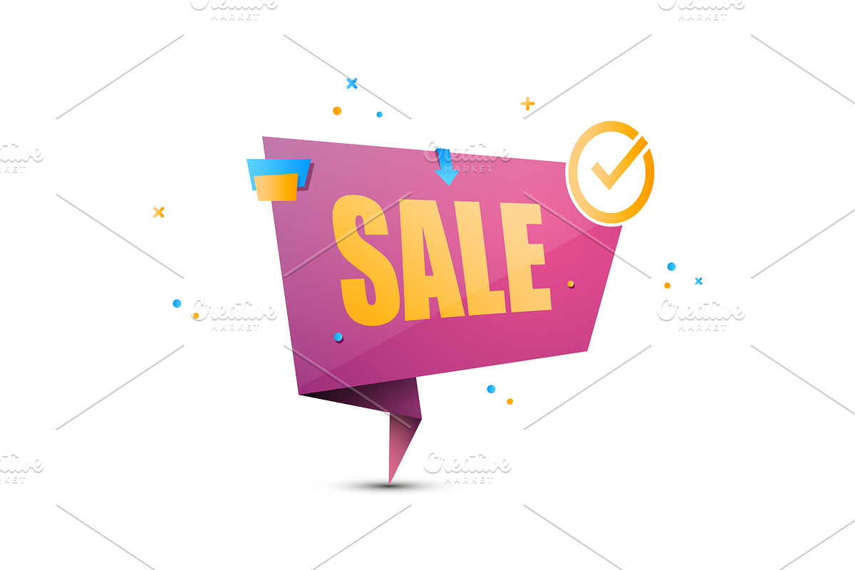 Set of colorful Sale banner designs, a Templates & Theme by Traudl's shop (Photo 6 of 7)