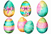 Watercolor Easter Egg Clipart, an Illustration by Libby Wishes (Thumbnail 7 of 7)