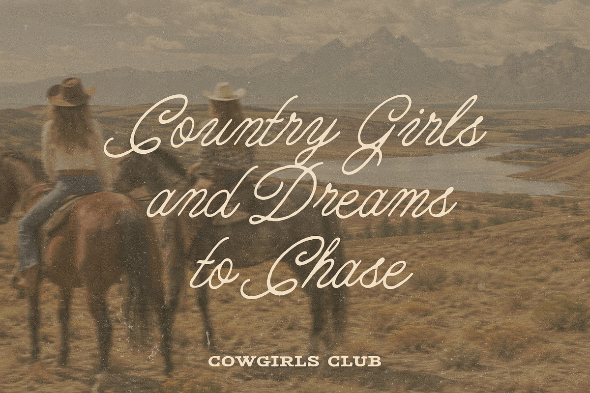 Ramblin Rose - Western Font Trio, a Handwritten Font by Davide Bassu (Photo 2 of 9)