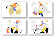 9 Golf Sport Illustration, a Sport Illustration by denayunebgt (Thumbnail 3 of 3)