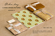 Chicken Easter seamless patterns, a Pattern Graphic by Vero Arts (Thumbnail 9 of 12)