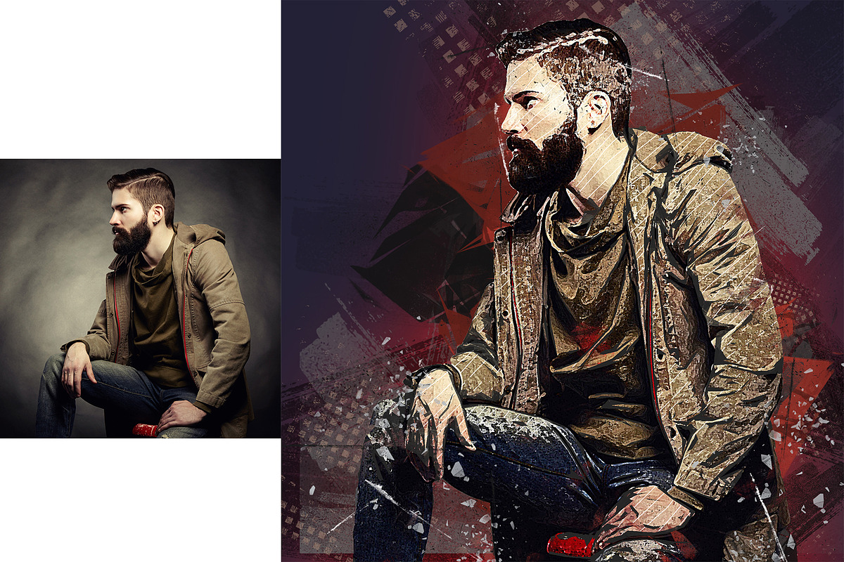 Abstract Art Photoshop Action, an Action Add-On by Design Forest (Photo 5 of 12)