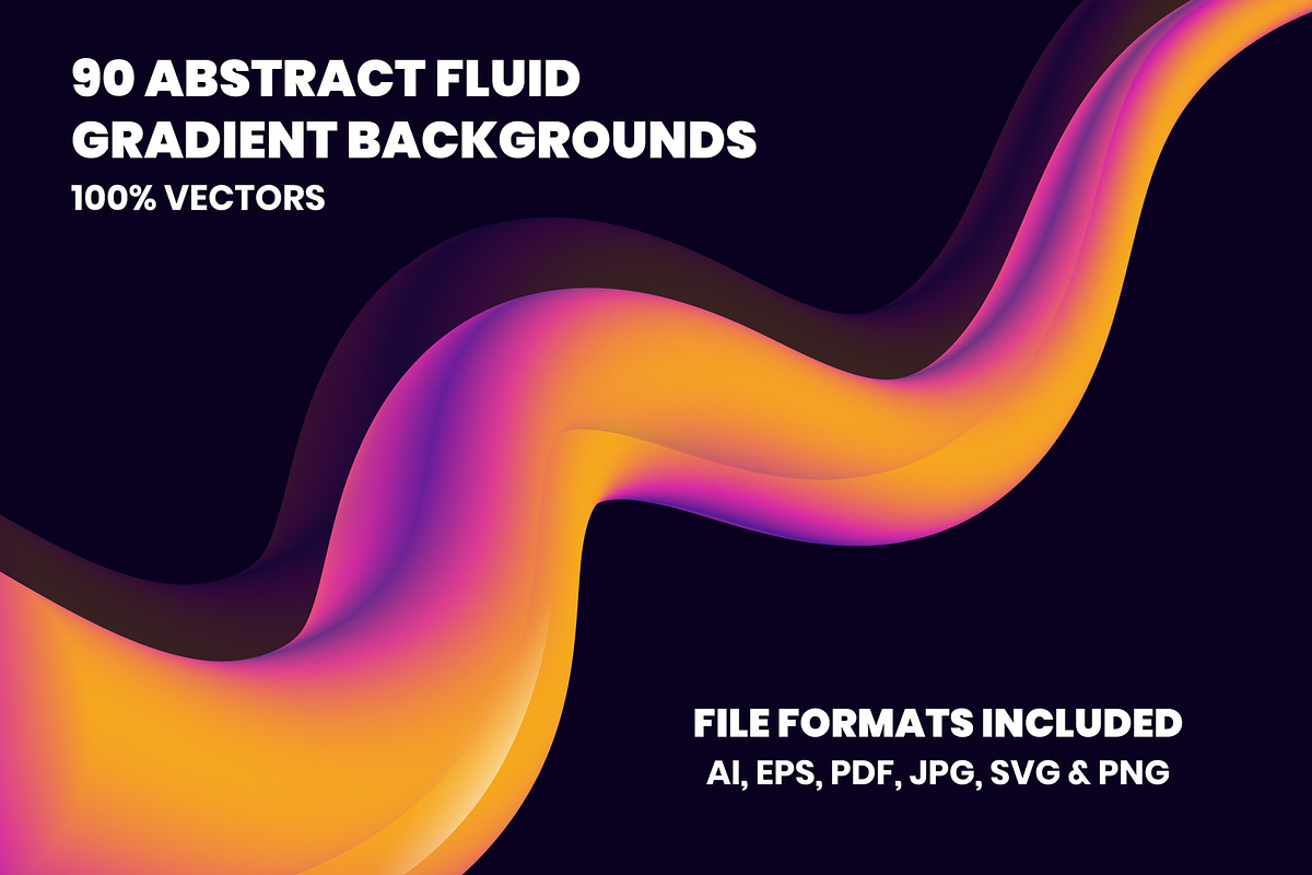 90 Fluid Gradient Backgrounds, a Duotone Icon by Brickclay (Photo 1 of 6)