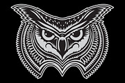 Owl, an Animal Illustration by Bakhtiozin art graphic (Thumbnail 2 of 4)