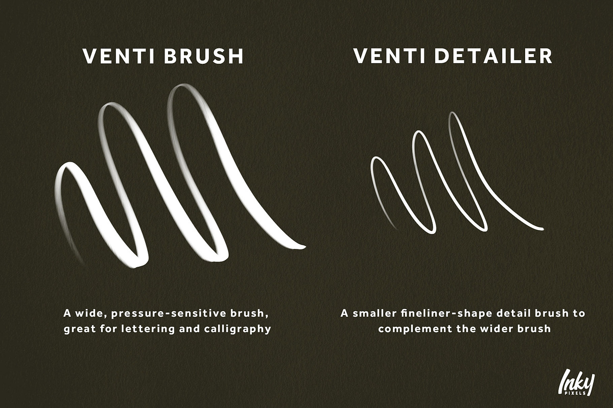 Venti Procreate Brush Duo, a Brush Add-On by Inky Pixels (Photo 2 of 3)