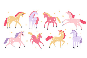 Funny unicorn. Cartoon cute, an Animal Illustration by YummyBuum