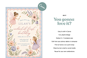 Fairy First Birthday Invitation, an Invitation Template by heynomi (Thumbnail 5 of 18)