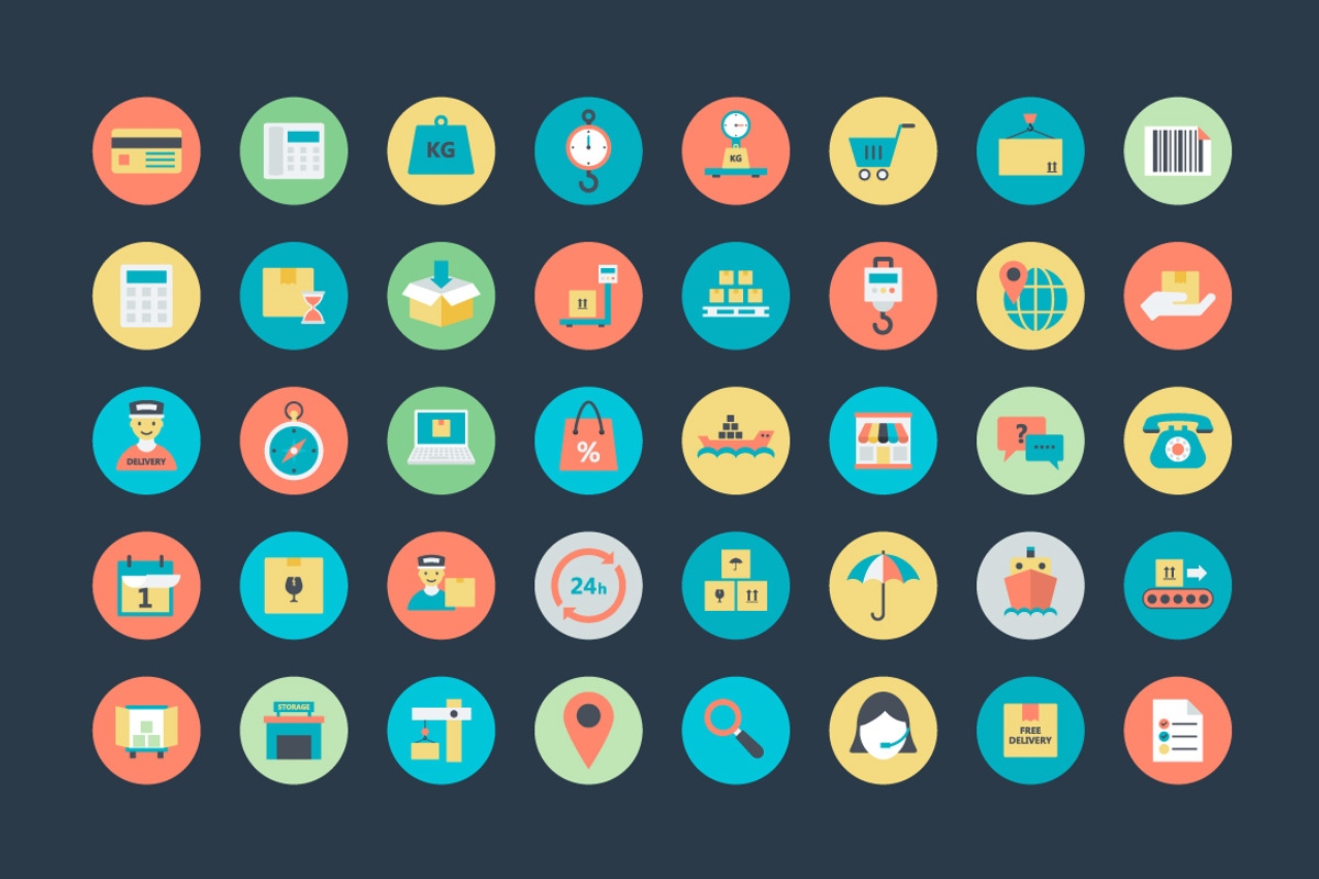75+ Flat Logistics Delivery Icons, a Duotone Icon by Vectors Market (Photo 3 of 3)