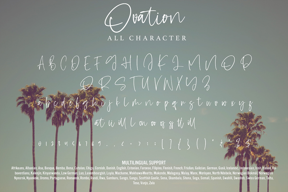 Ovation - Cool Calligraphy Font, a Handwritten Font by Arendxstudio (Photo 7 of 7)