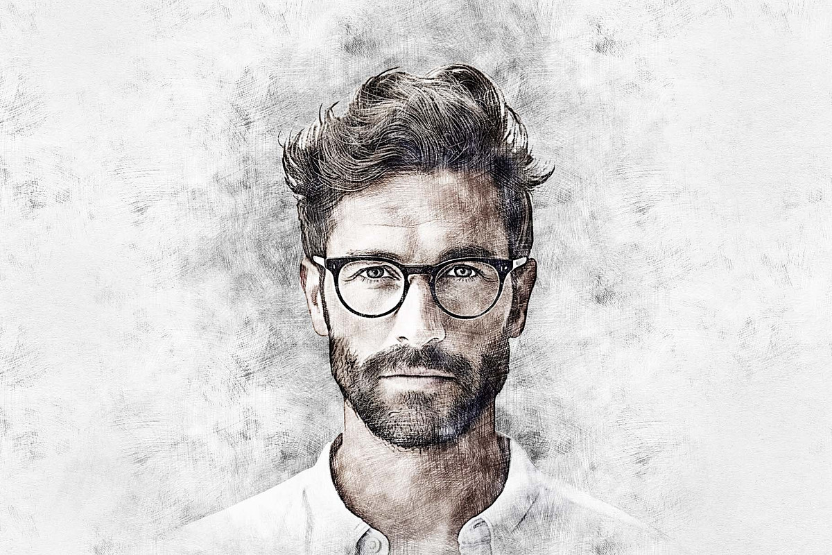 Portrait Pencil Sketch Action, an Action Add-On by MRI STUDIO (Photo 5 of 9)