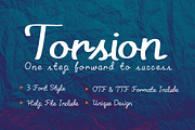 Torsion Font, a Script Font by MRI STUDIO (Thumbnail 1 of 8)