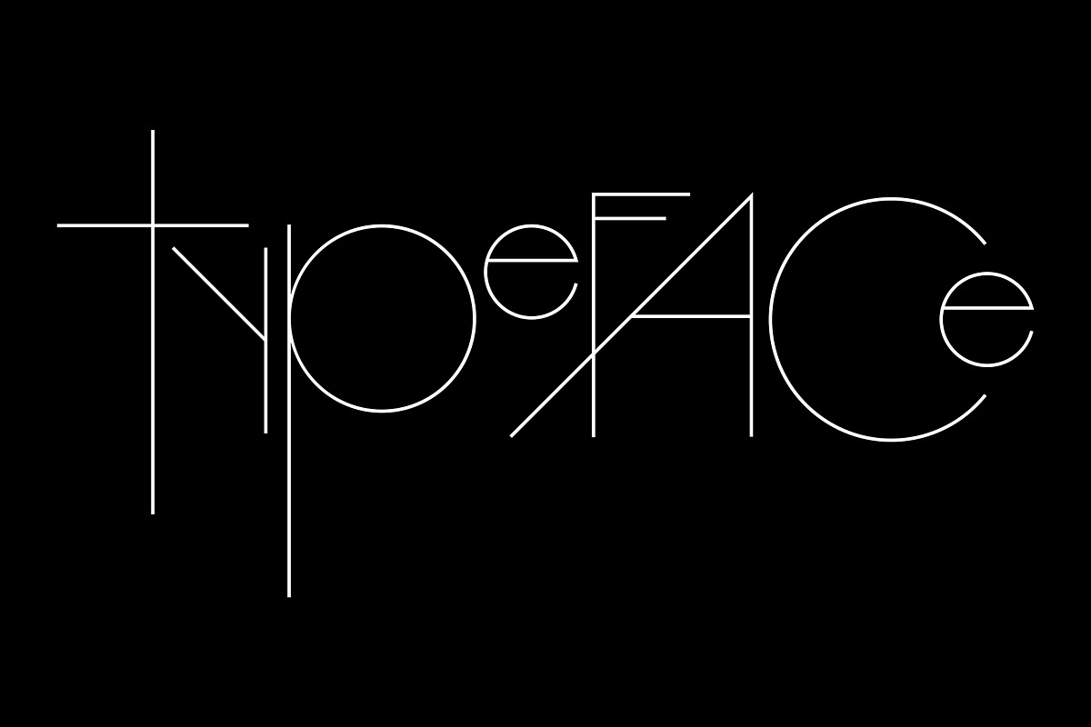 Srg Linear - Geometric typeface preview 4
