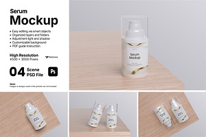 Serum Mockup Bundle Set, a Packaging Mockup by Rielismee