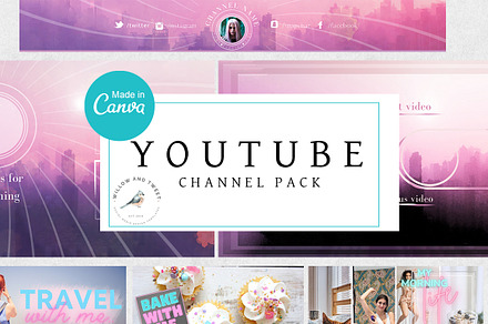 YouTube Channel Pack - Edit in Canva