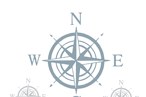 Elegant Compass Icon Design, a Decorative Illustration by CarWrap design