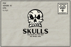 Skulls Vector Pack | Hand-Drawn Art