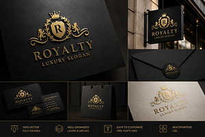 Royal Luxury Heraldic Logo Bundle