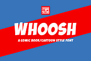 Whoosh! Comic Book/Cartoon Font, a Sans Serif Font by Little Type Factory (Thumbnail 11 of 11)