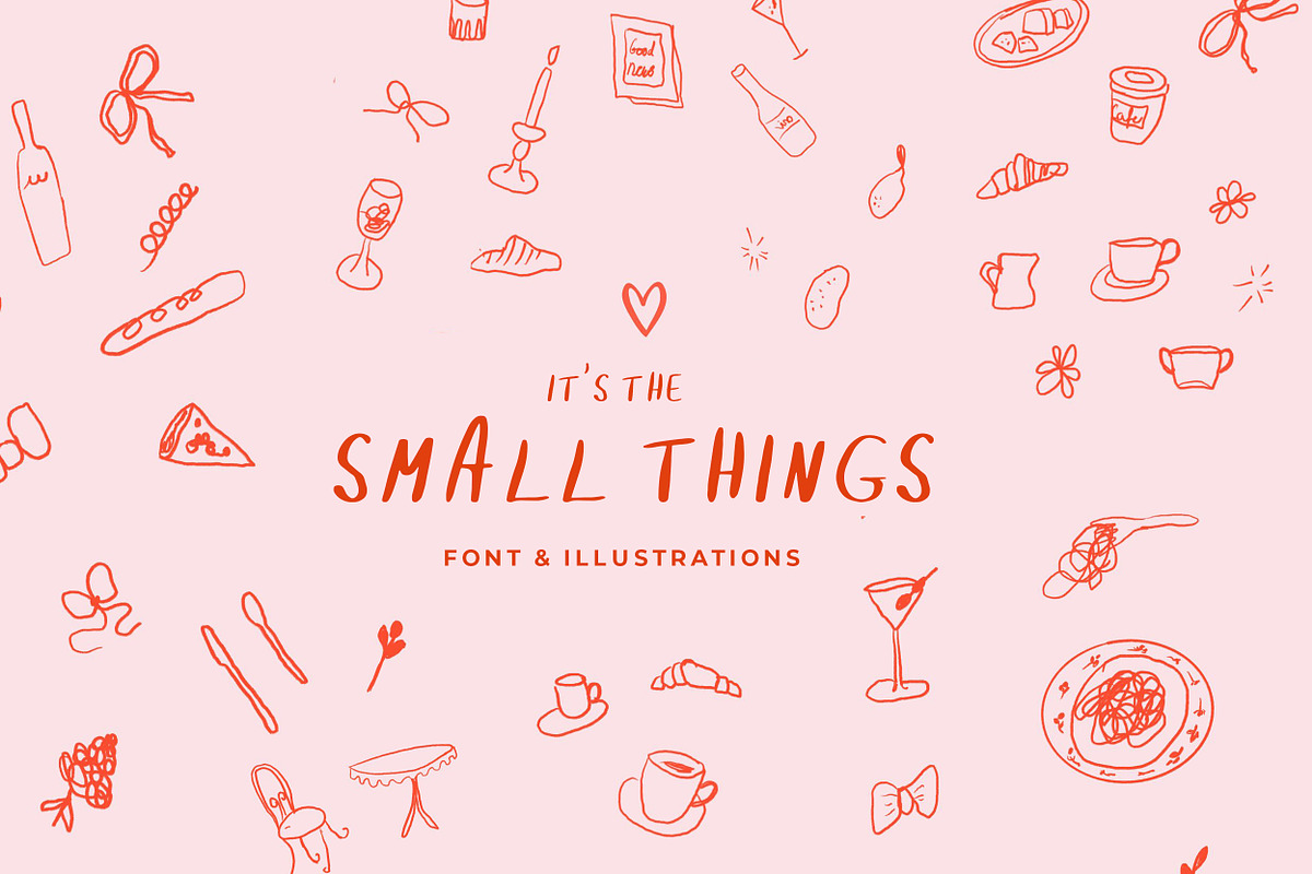 Handwritten Font + Hand Drawn Icons, a Handwritten Font by Laras Wonderland (Photo 6 of 9)