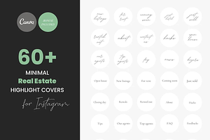 60+ Minimal Text Realtor Highlights