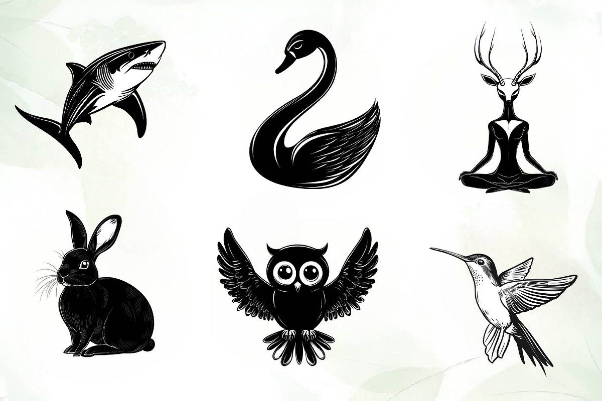 Black Animals icon clipart, an Illustration by CreationArt (Photo 3 of 5)