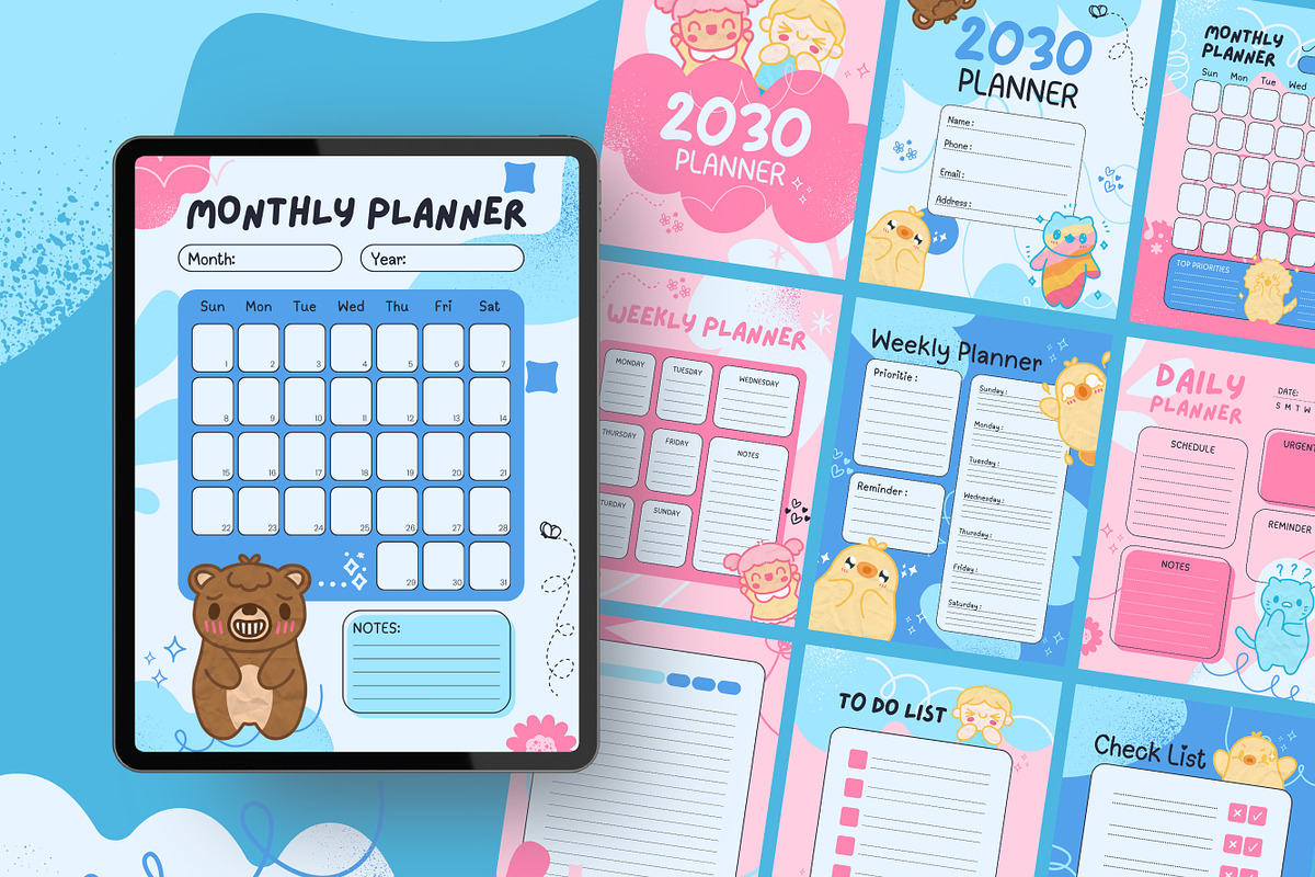 Canva Daily Planner Template, a Design Template by TemplateCastleStore (Photo 2 of 6)