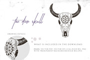 Bohemian Deer Skull, an Illustration by Friendly Label (Thumbnail 2 of 2)