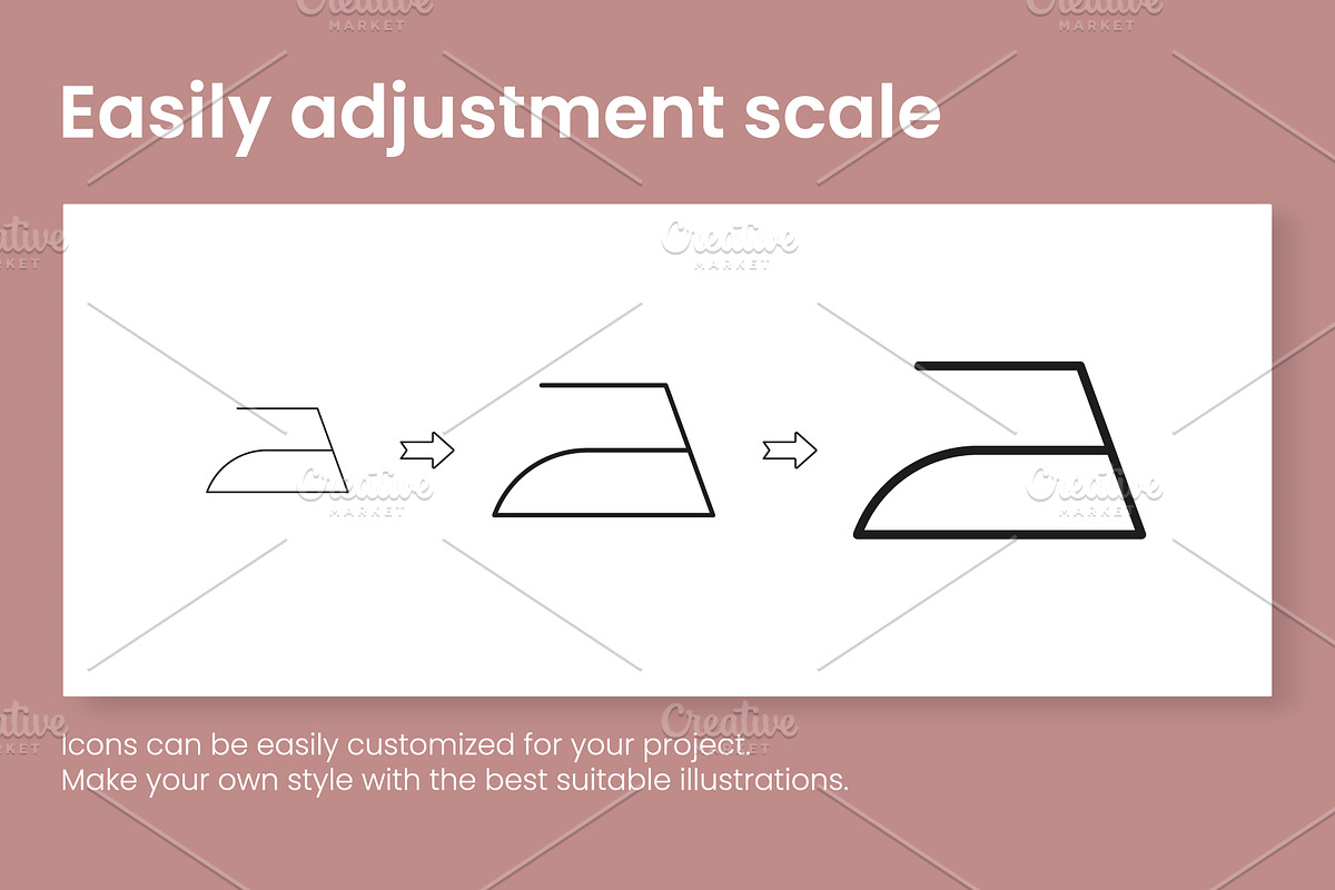 Laundry Symbols. Vector Icons Set, an Outline Icon by Vector Creator (Photo 5 of 6)