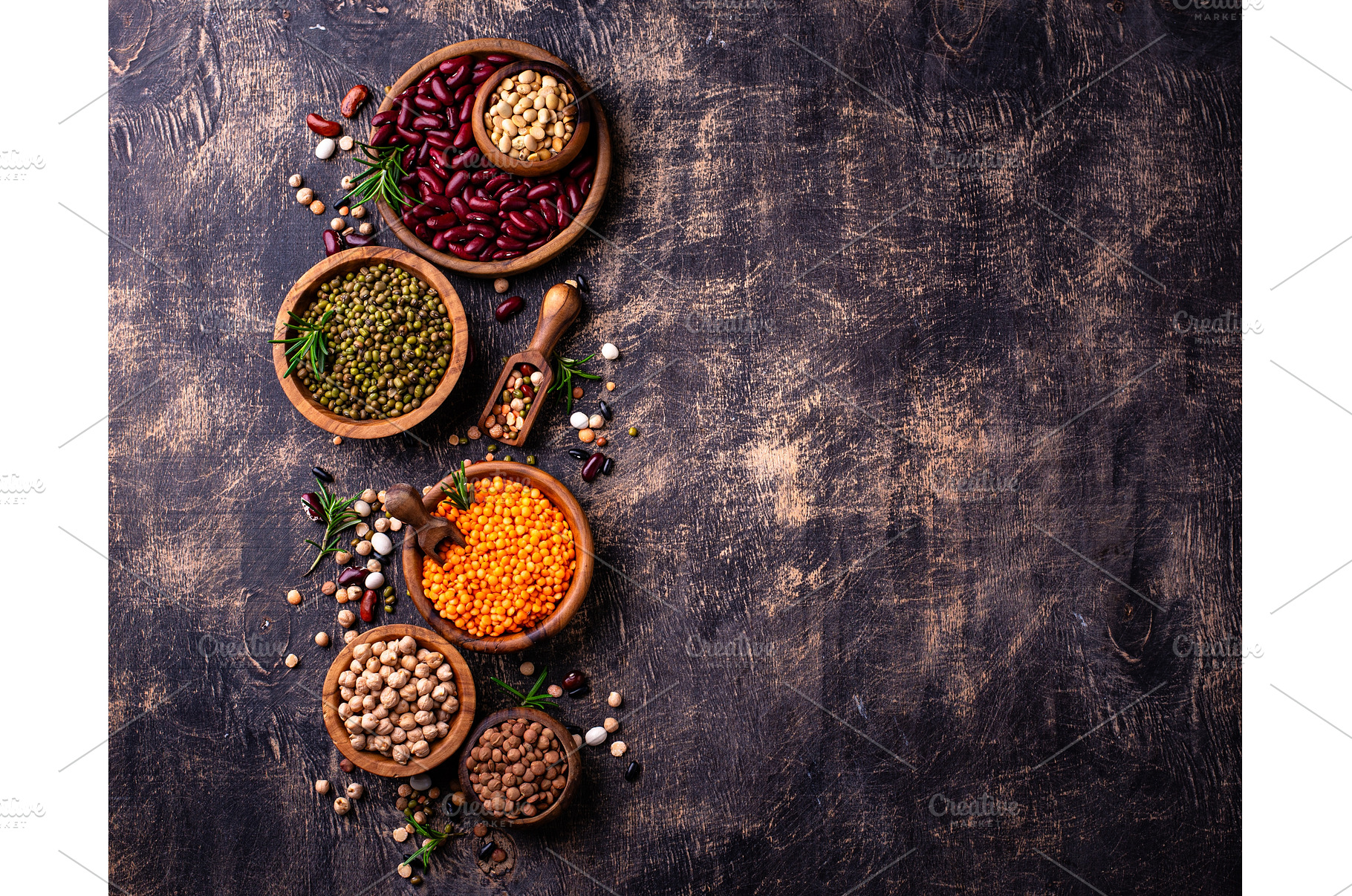 Beans, lentils, soybean, pea and, a Food & Drink Photo by Yulia Furman