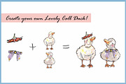 Call Duck Clipart Digital Paper, an Illustration by VianneArt (Thumbnail 7 of 7)