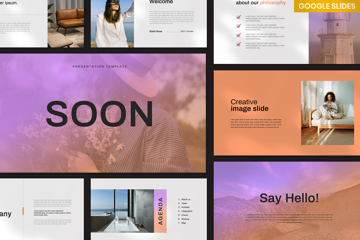 Soon Google Slides Template, a Presentation Template by Twntysix (Photo 1 of 4)
