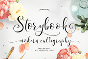 Storybook Calligraphy Script, a Script Font by Emily Spadoni (Thumbnail 1 of 10)