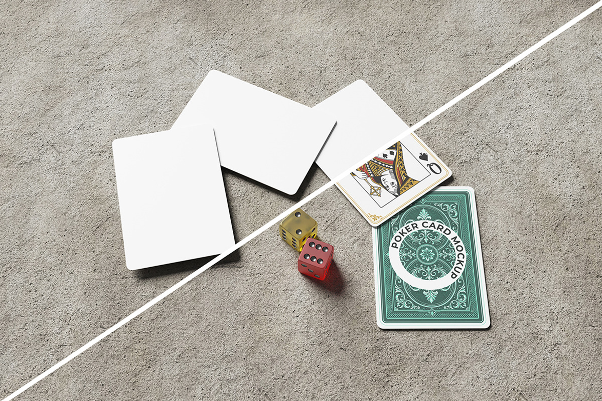 Poker Card Mockup for Playing Card, an Advertising Mockup by My Code Std (Photo 3 of 3)