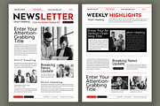 Newsletter Design Layout, a Magazine Template by ContestDesign (Thumbnail 1 of 2)