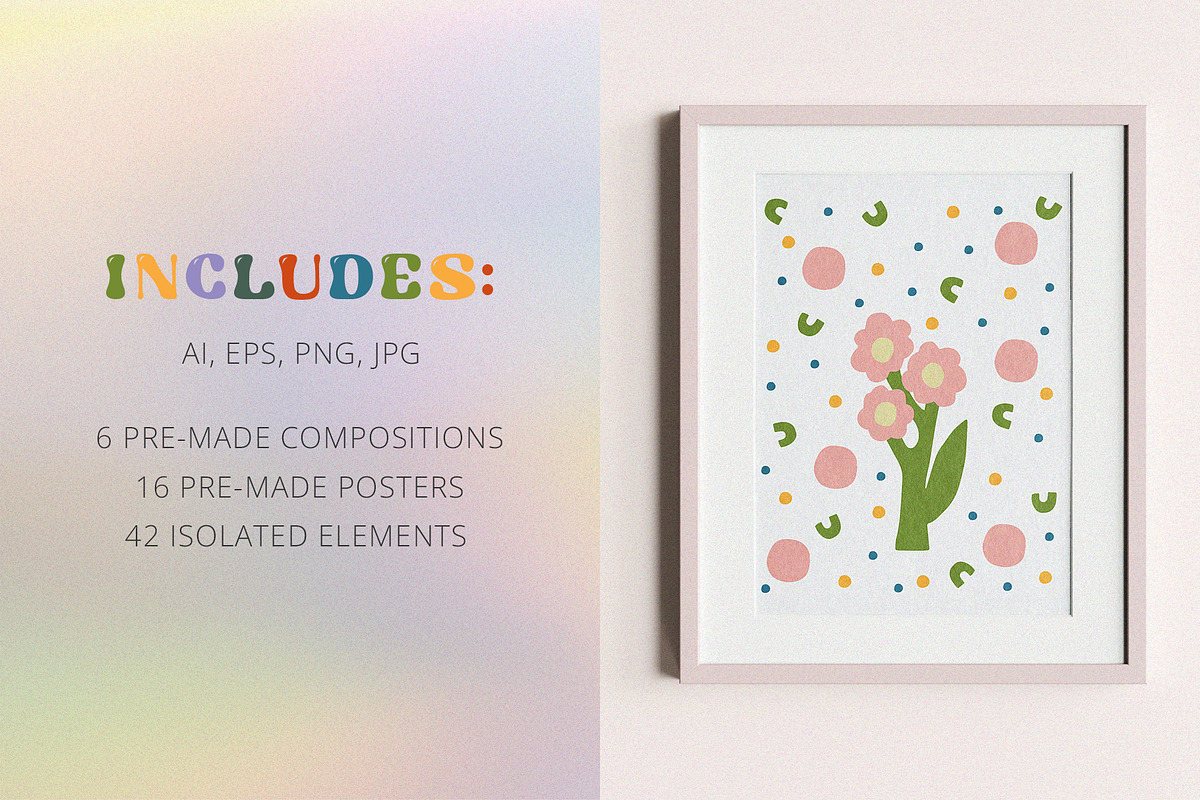 Spring Flowers Vector Collection, an Illustration by viktoriiavk (Photo 2 of 10)