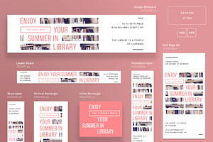 Banners Pack Summer In Library