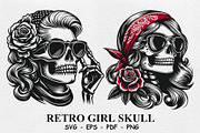 Retro Skull, a Person Illustration by DevantCreate (Thumbnail 2 of 2)