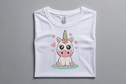 Kawaii Unicorn with Hearts Machine, an Illustration by Purpose Ekbal (Thumbnail 3 of 3)