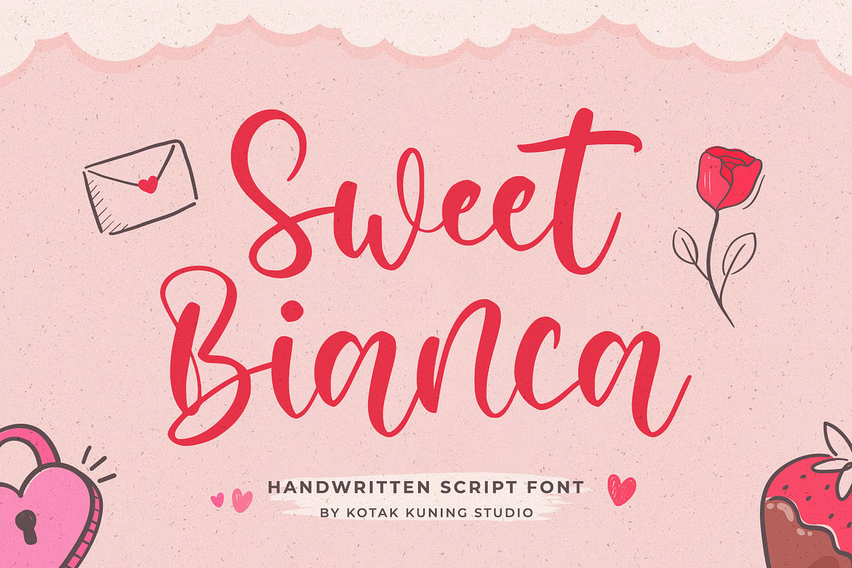 Sweet Bianca Modern Script Font, a Script Font by Kotak Kuning Studio (Photo 1 of 8)