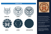 Owl 3D Mandala - SVG Laser cut file, an Object Graphic by Arshad Ali (Thumbnail 2 of 8)