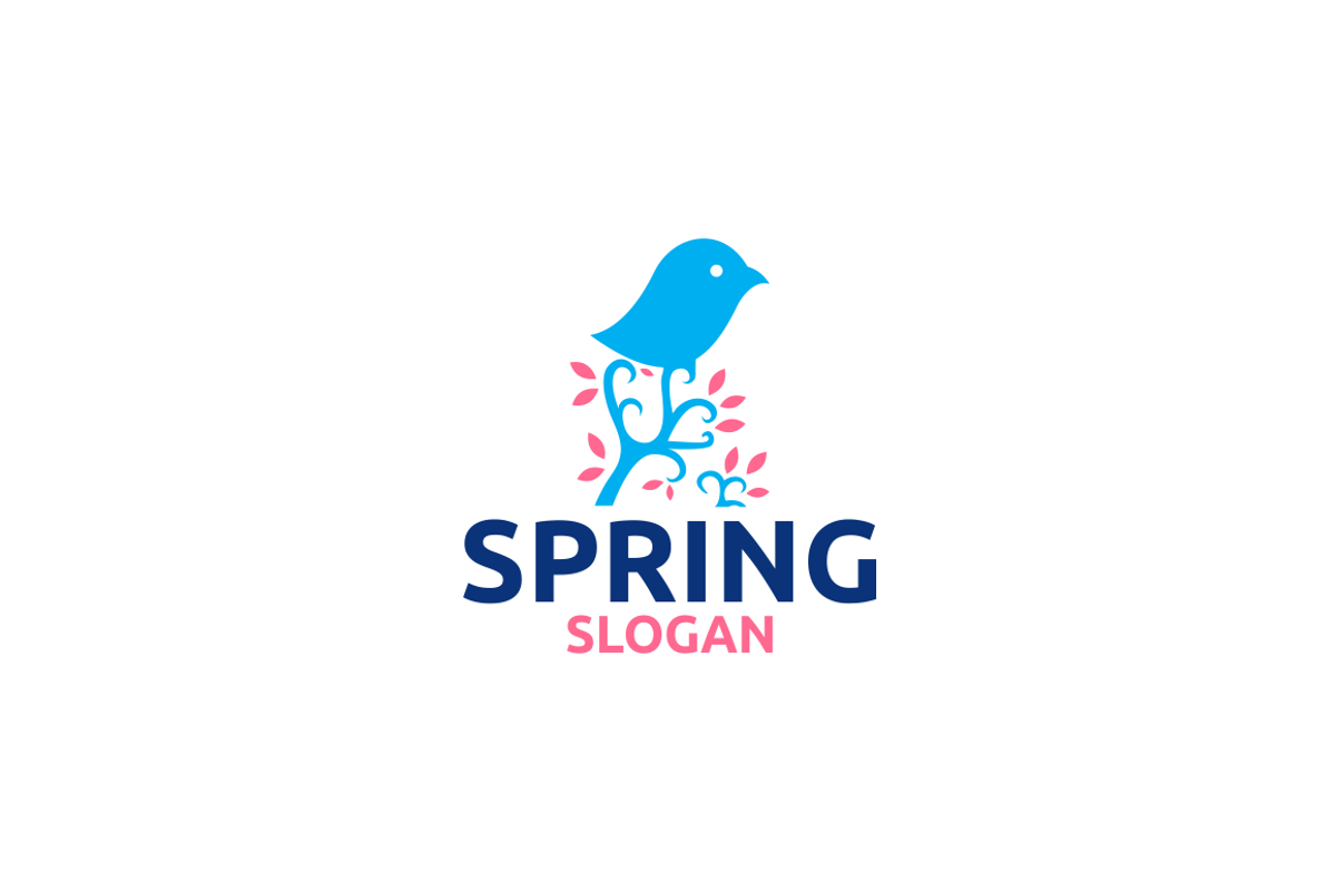 Spring Bird Logo, a Branding & Logo Template by Metrolinevision