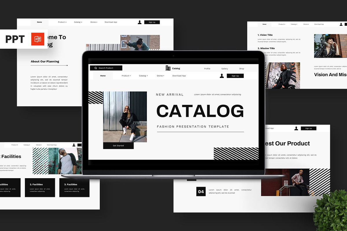 Catalog - Fashion Powerpoint, a Presentation Template by Deepslide Studio (Photo 1 of 6)
