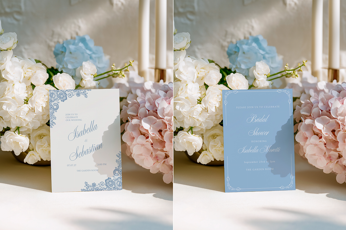 Hydrangea 5x7 Invitation Card Mockup, a Product Mockup by Serenefeeling (Photo 2 of 6)
