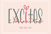 Excites Valentine - Font Duo, a Handwritten Font by AnningArts (Thumbnail 1 of 7)