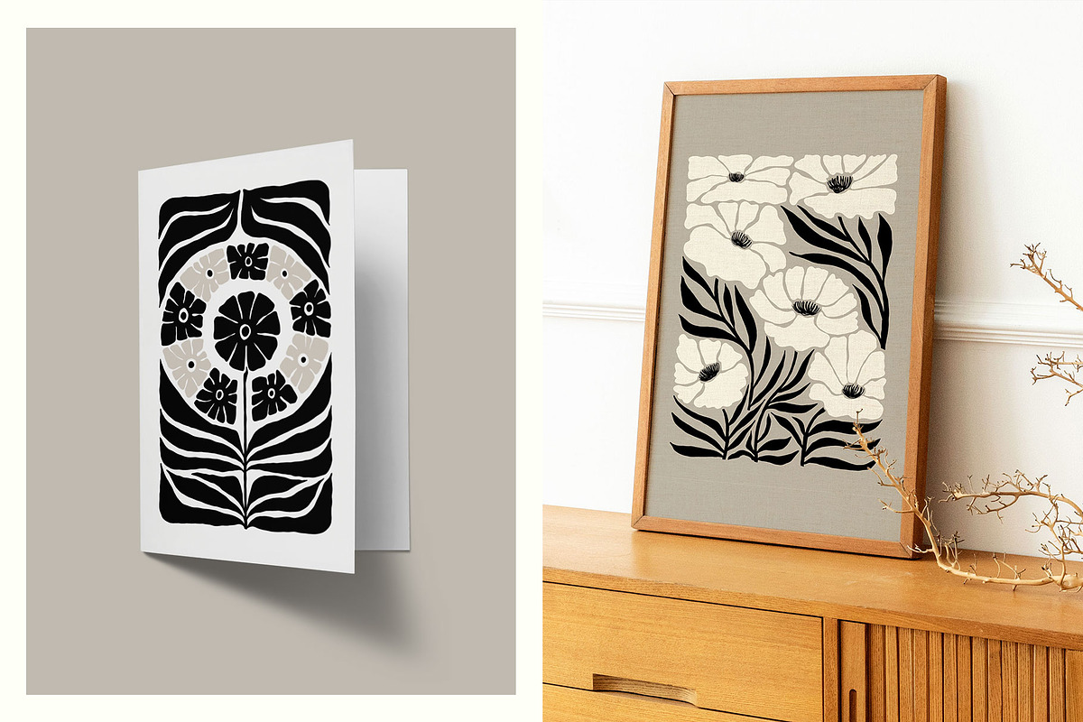Dark Flowers | Wall Art Creator, an Object Graphic by Leleka.Store (Photo 12 of 15)