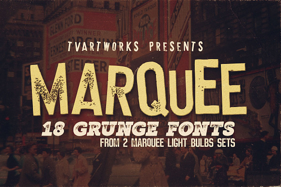 Marquee - 18 Grunge Fonts preview 7