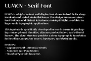 Lumen - High Contrast Serif Font, a Serif Font by OWPictures (Thumbnail 7 of 8)