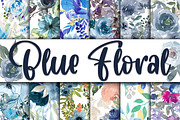 Floral Digital Paper Bundle, a Texture Illustration by OldMarket Designs (Thumbnail 3 of 13)