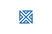 Abstract Square Geometric X Logo, a Branding & Logo Template by johnkent (Thumbnail 1 of 3)